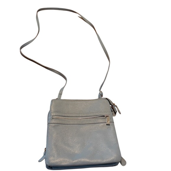 Giani Bernini Handbags - Giani Bernini Baby Blue Leather‎ Crossbody Bag Mini Minimalist Vacation